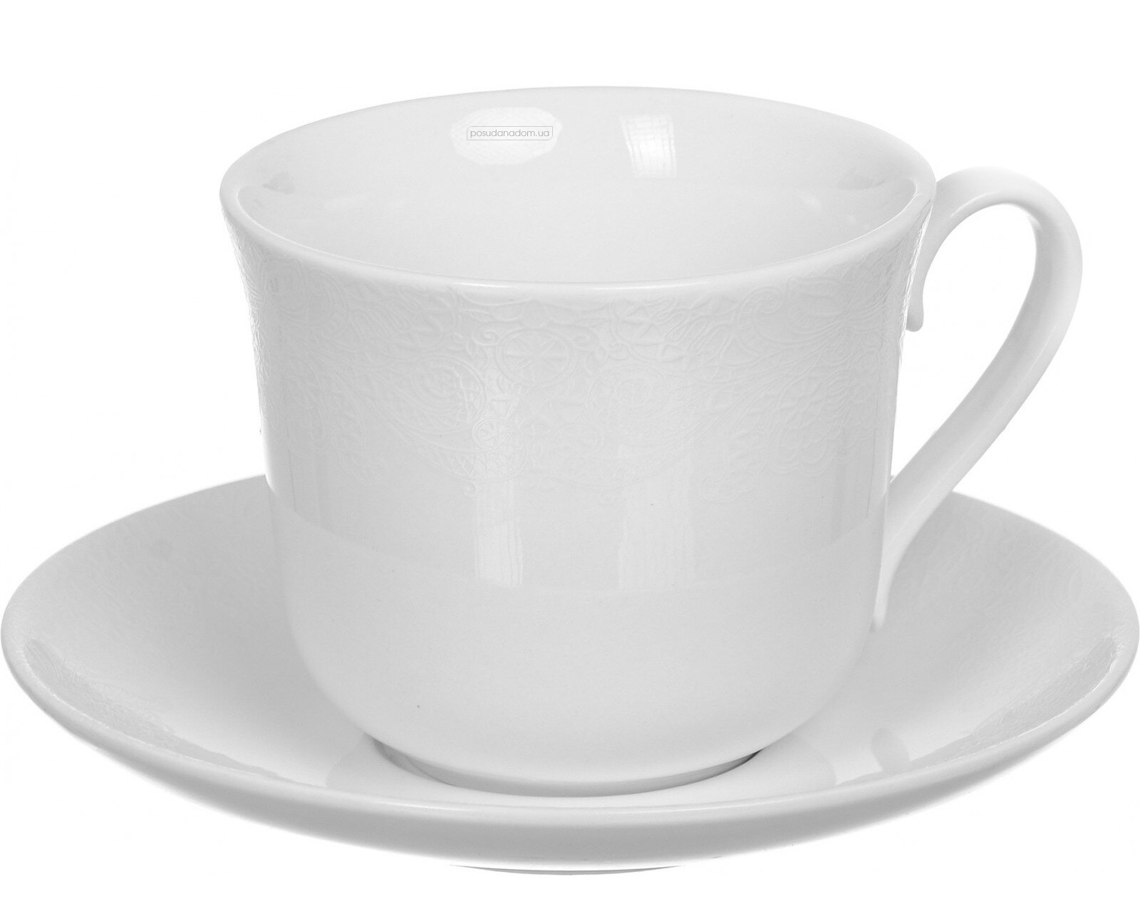Чашка с блюдцем для чая Fiora 52238935 Ajour 450 мл