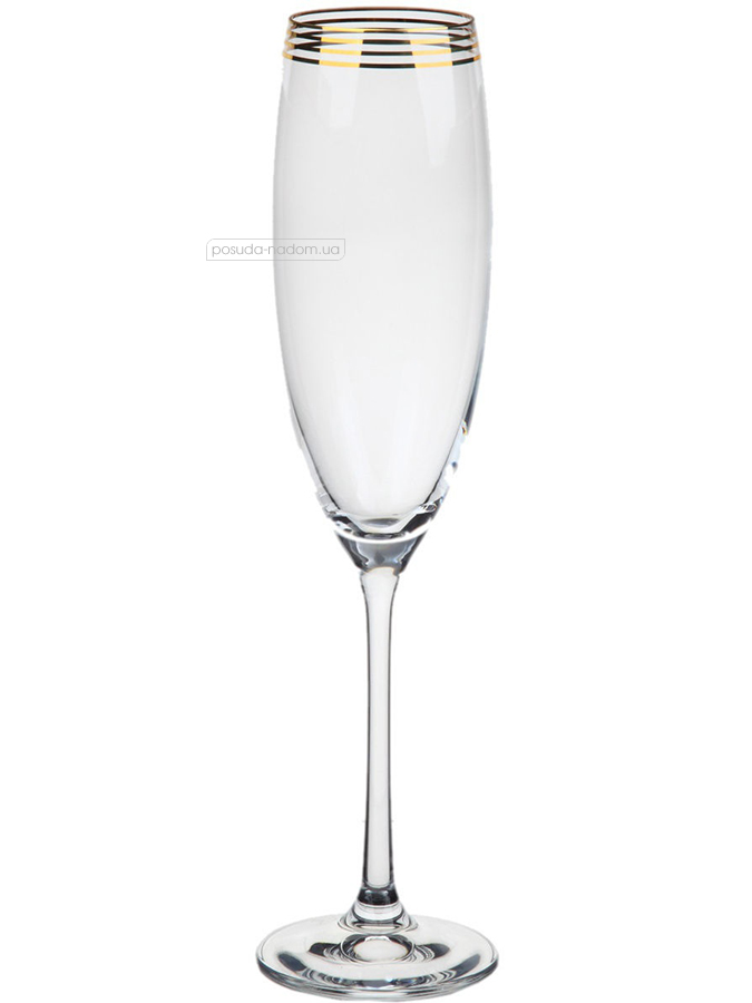 Набір бокалів для шампанського Bohemia 40783/M8457/230 Grandioso 230 мл