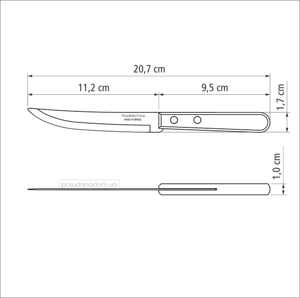 Нож для стейка Tramontina 22321/105 DYNAMIC 12.5 см, недорого