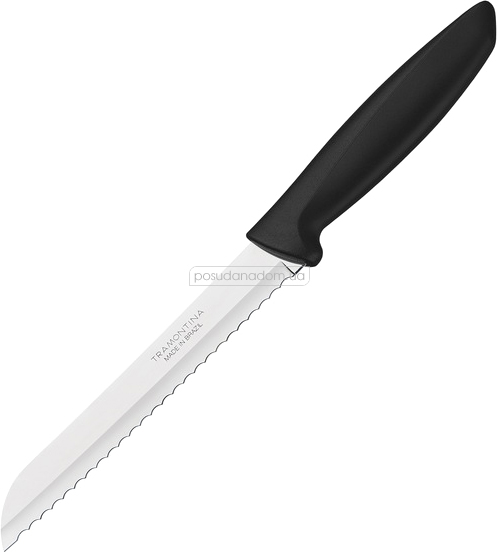 Нож Tramontina PLENUS black нож д/хлеба 203мм инд.блистер (23422/108) 20 см