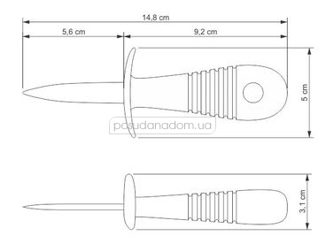 Нож для устриц Tramontina 25684/100 Utilita 7.6 см, каталог