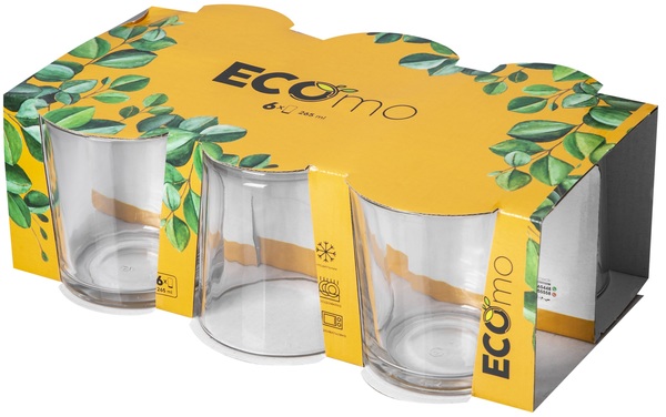 Набір склянок ECOmo CYL-0265-PLN-S Cone 265 мл, недорого