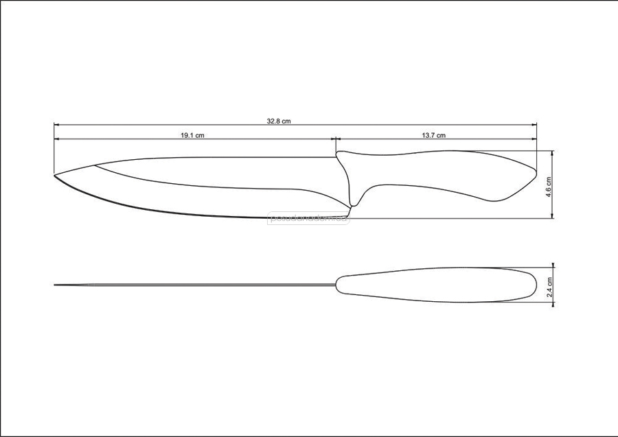 Нож поварской Tramontina 23654/108 AFFILATA 20.3 см, каталог
