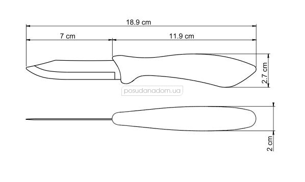 Нож для овощей Tramontina 23650/103 AFFILATA 7.6 см, недорого