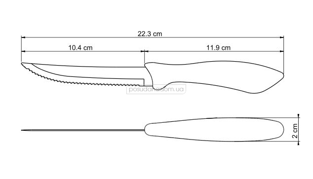 Нож для стейка Tramontina 23651/105 AFFILATA 12.7 см, недорого