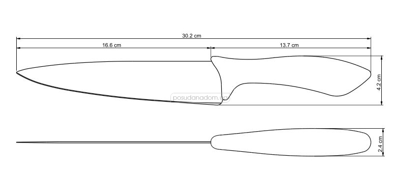 Нож поварской Tramontina 23655/107 AFFILATA 17.8 см, каталог
