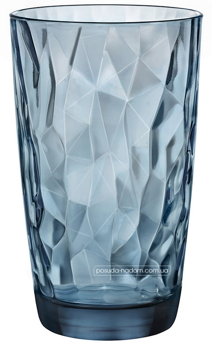 Набір склянок Bormioli Rocco 350260Q02021990 Diamond Ocean Blue 470 мл