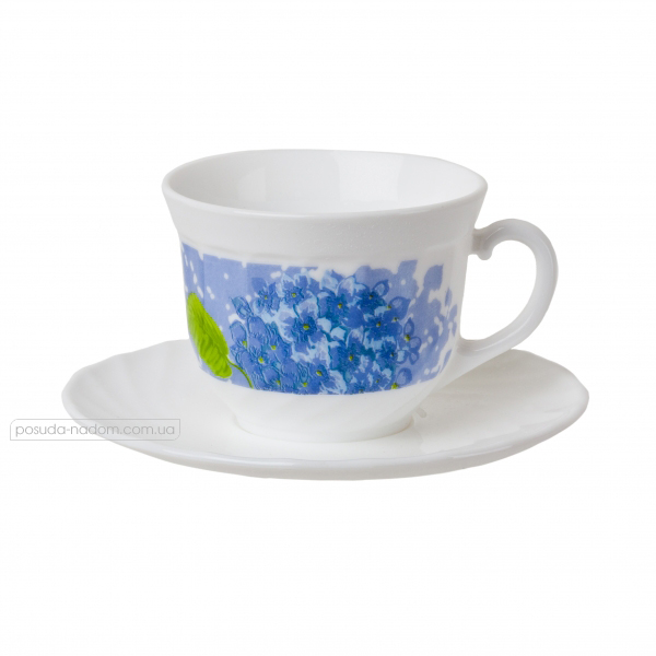 Чайний сервіз Luminarc d7611 Hortensia Blue 220 мл