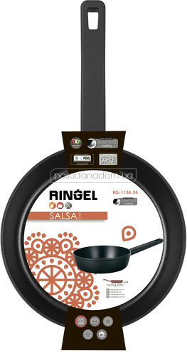 Сковорода Ringel Salsa сковорода глибока 28 см б/кришки (RG-1134-28) 28 см, недорого
