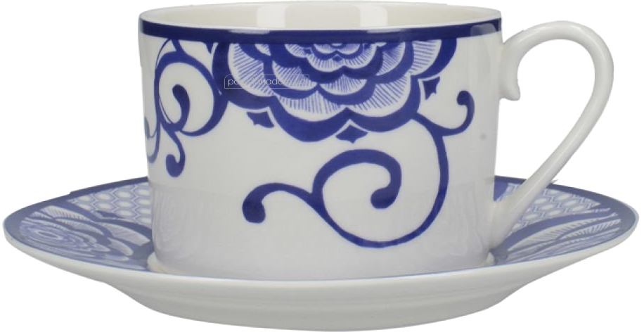 Чашка для чая с блюдцем CreativeTops VA5237144 Bold Floral Cole Collection 290 мл
