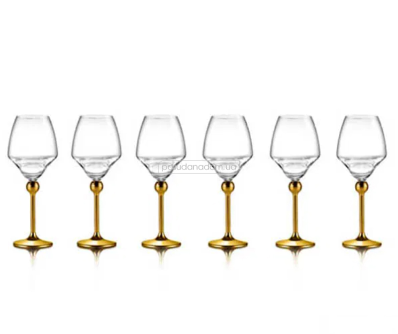 Набор бокалов для вина с металлическими ножками Zepter LS-023-1-DG, каталог