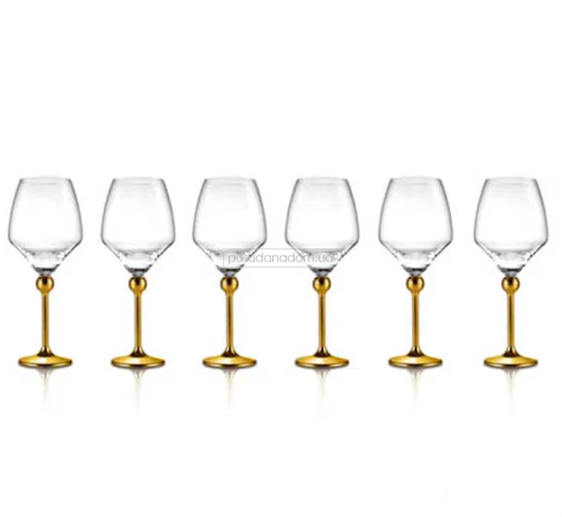 Набор бокалов для вина с металлическими ножками Zepter LS-023-2-DG, каталог