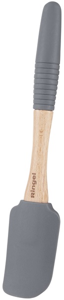 Лопатка силіконова з деревяною ручкою Ringel RG-5128/1 Grey line, цвет