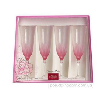 Набор бокалов для шампанского Luminarc E2454 CD A FLORENCE PINK 180 мл