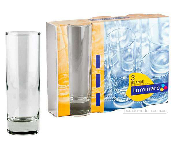 Набор высоких стаканов Luminarc E5093 ISLANDE 330 мл