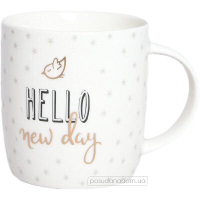 Чашка для чая, кофе Fiora 51617292 Hello New Day 360 мл