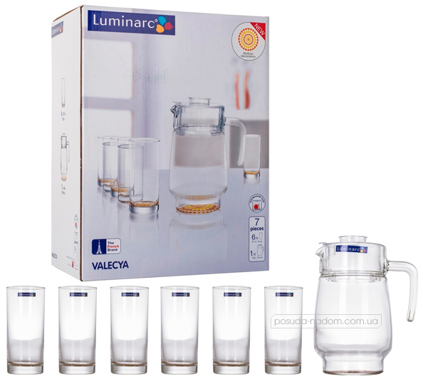 Комплект для напоїв Luminarc L5799 VALECYA 1.6 л