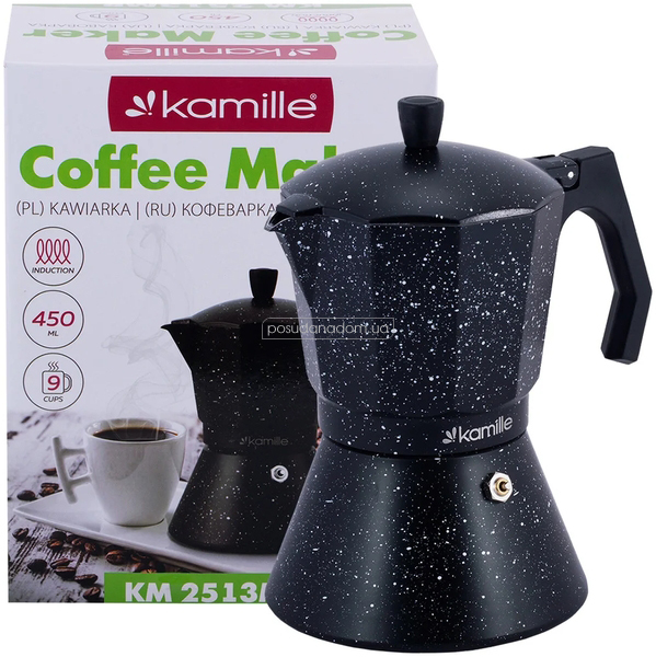 Гейзерна кавоварка Kamille KM-2513MR 0.45 л
