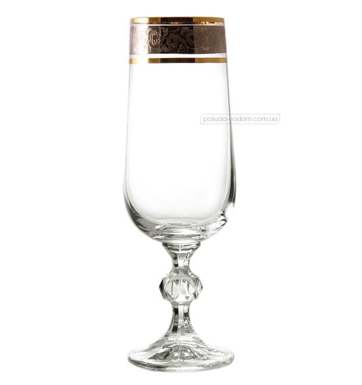 Набір бокалів для шампанського Bohemia 40149-43249-180 Claudia 180 мл