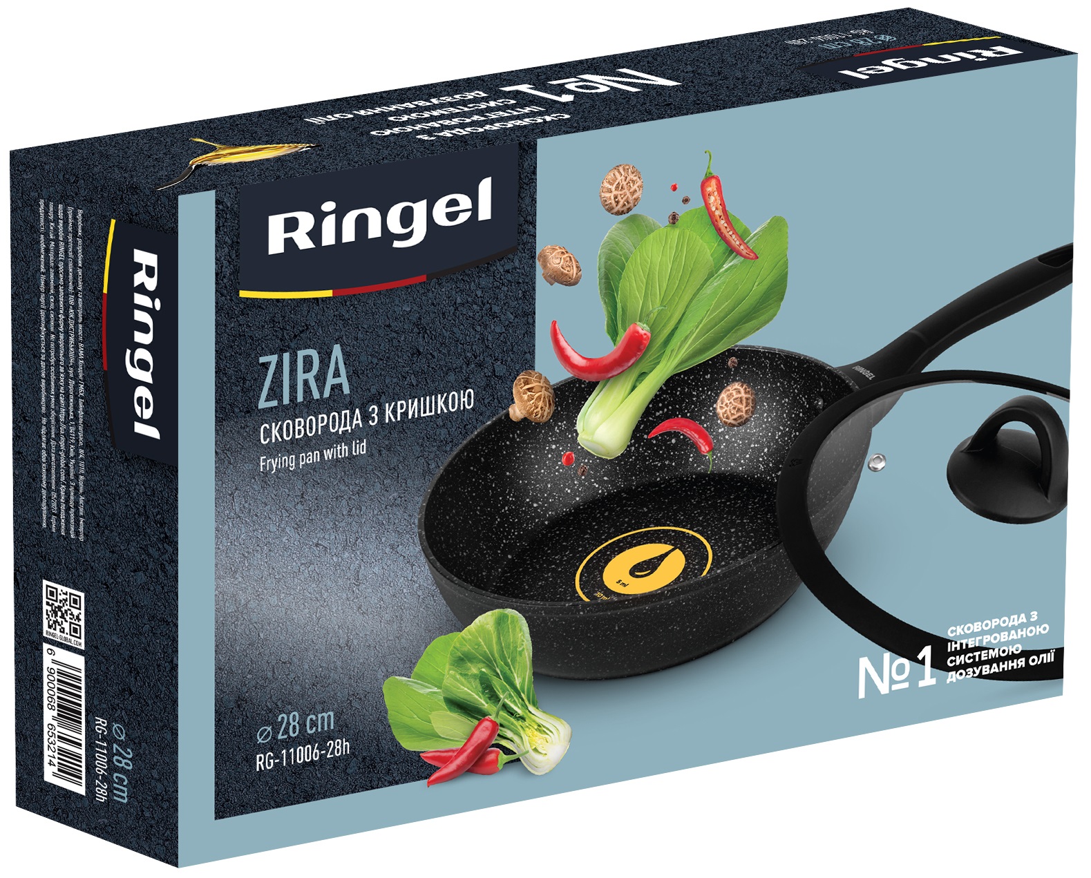 Сковорода глубокая RINGEL RG-11006-28h Zira 28 см, недорого