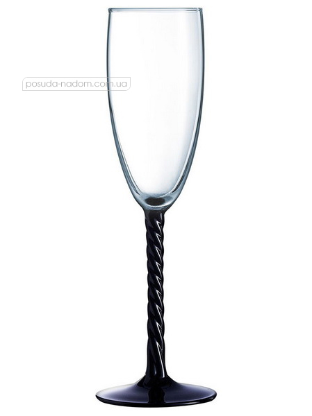 Набор бокалов для шампанского Luminarc H5659 AUTHENTIC NOIR 170 мл