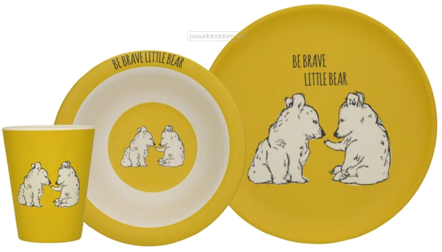 Набор детской посуды Lifetime Brands 5226219 BEAR INTO THE WILD