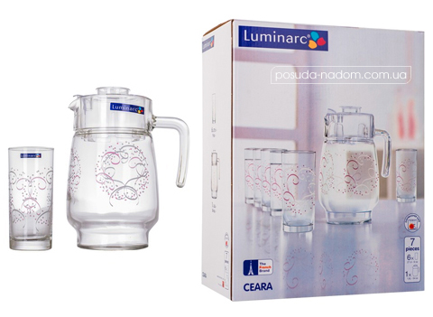 Комплект для напоїв Luminarc L5807 CEARA 1.6 л