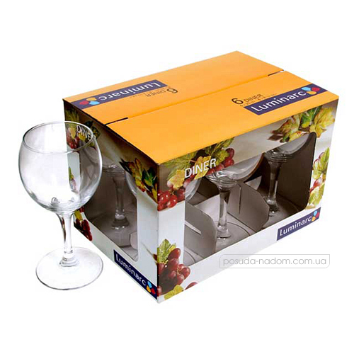 Набір келихів для вина Luminarc 39253 DINER 250 мл