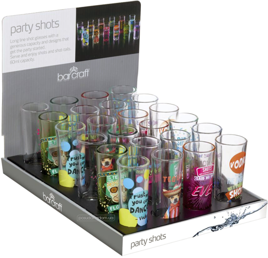 Склянка для шотів Lifetime Brands BCSHOTDISP24 BarCraft 1 шт 60 мл