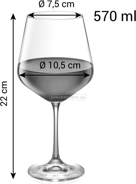 Набор бокалов для красного вина Tescoma 695914 GIORGIO 570 мл, каталог