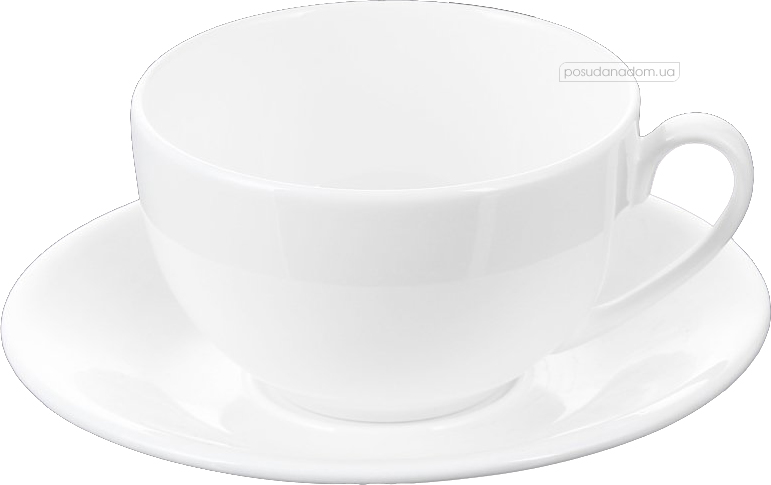 Чашка чайная с блюдцем Wilmax WL-993191/AB 400 мл