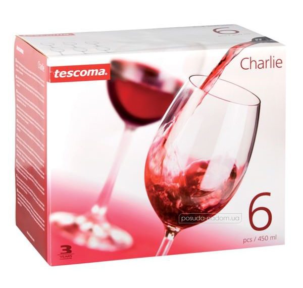 Набор бокалов для вина Tescoma 306422 CHARLIE 450 мл, каталог
