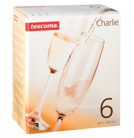 Набор бокалов для шампанского Tescoma 306430 CHARLIE 220 мл, каталог