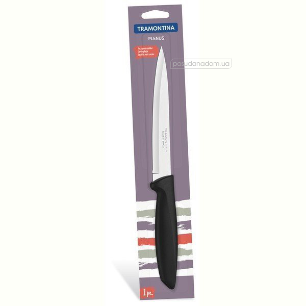Нож разделочный Tramontina 23424/106 PLENUS black 15 см