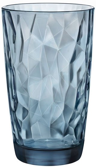 Набір склянок Bormioli Rocco 350260M02321990/6 Diamond Ocean Blue 470 мл