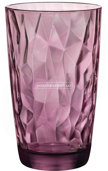 Набір склянок Bormioli Rocco Diamond 350270M02321990/6 Rock Purple 470 мл
