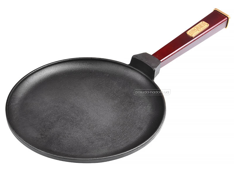 Сковорода чавунна для млинців Brizoll О2415-Р2 Optima-Bordo 24 см