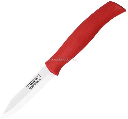 Нож для овощей Tramontina 23660/173 SOFT PLUS red 7.5 см