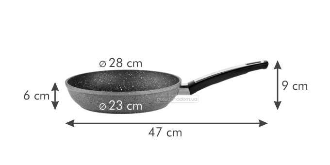 Сковорода Tescoma 602428 I-PREMIUM STONE 28 см, недорого