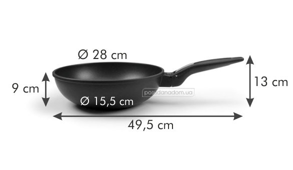 Сковорода WOK Tescoma 605058 SMARTCLICK 28 см, недорого