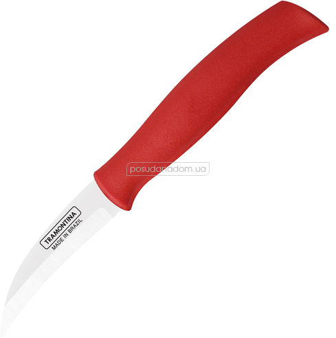Нож шкуросъемный Tramontina 23659/173 SOFT PLUS red 7.5 см