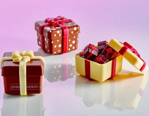 Набір форм для моделювання шоколаду Подарункова коробка Martellato 20PR01