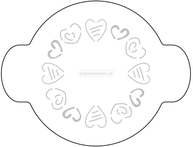 Трафарет для декорирования сердечки Martellato 40-W175