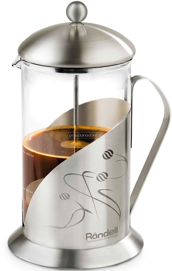 Френч-прес для кави та чаю Rondell RDS-101 Tasse 0.6 л