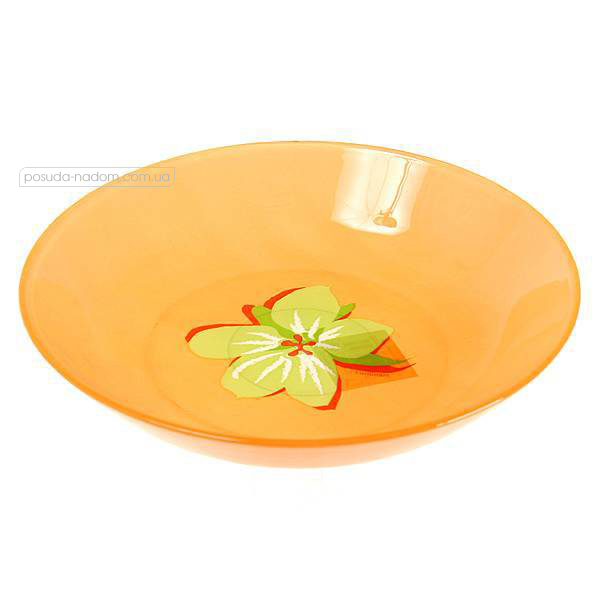 Тарелка суповая Luminarc C5944 POP FLOWERS Orange