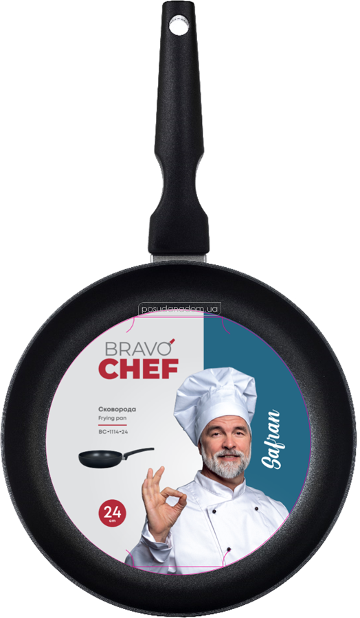 Сковорода Bravo Chef BC-1114-24 Safran 24 см, цвет