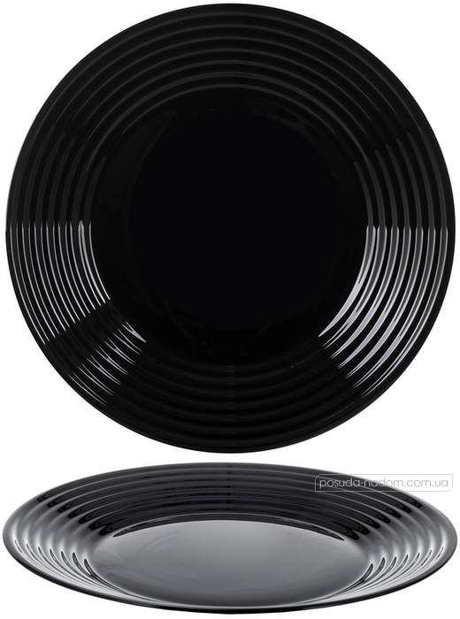 Тарелка обеденная Luminarc L7611 HARENA BLACK 25 см