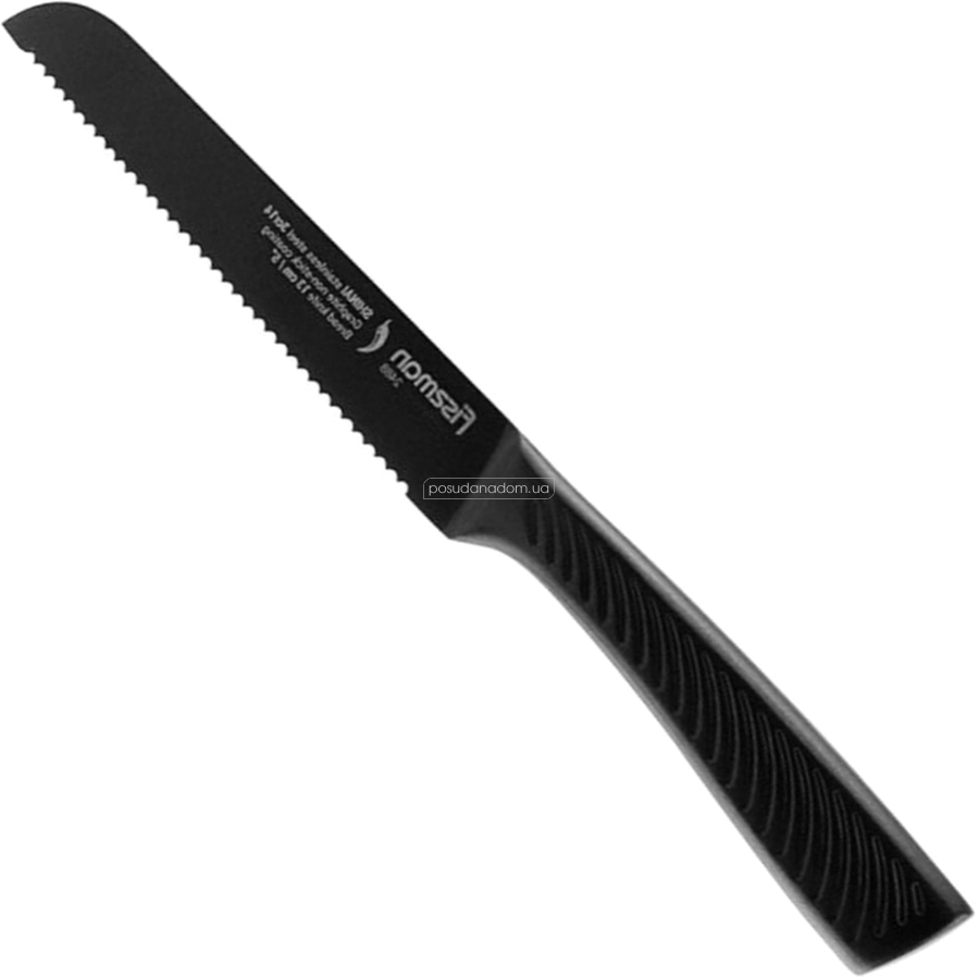Нож для хлеба Fissman 2488 Shinai Graphite 13 см