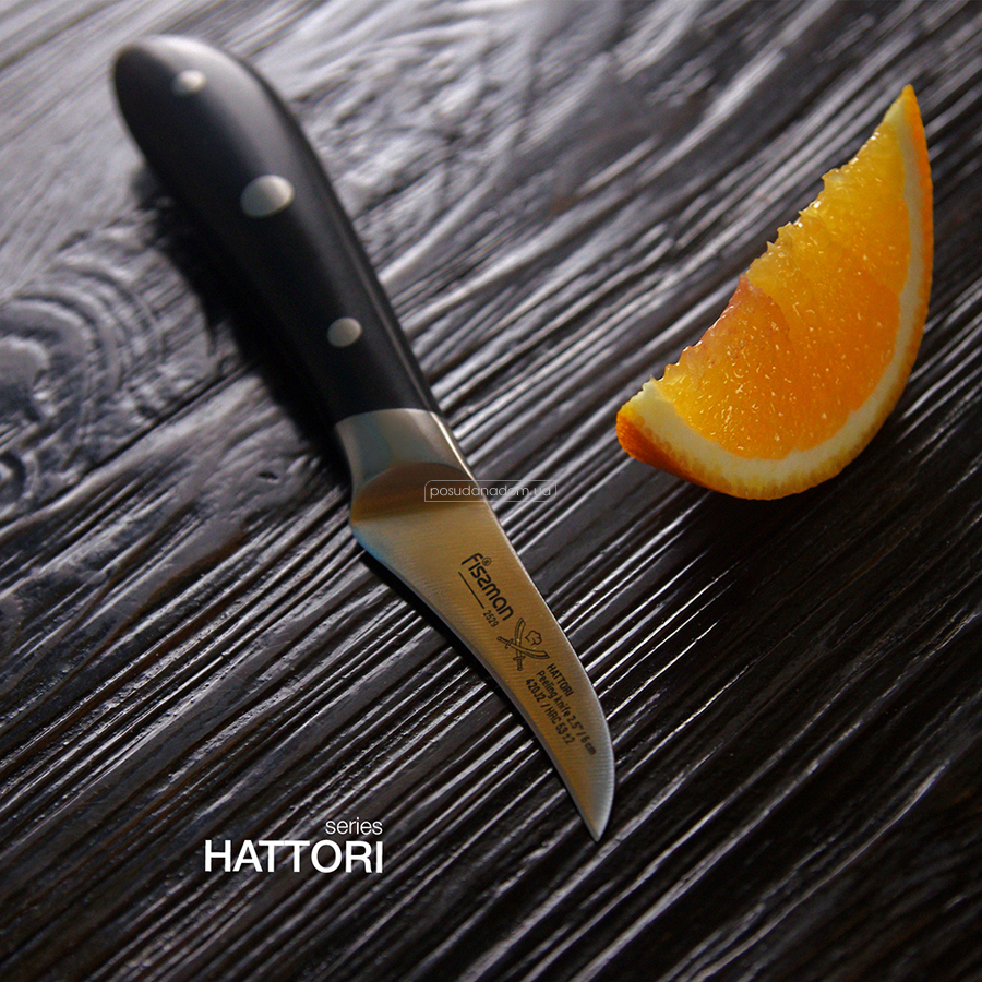 Нож для чистки овощей Fissman 2529 HATTORI 6 см в ассортименте