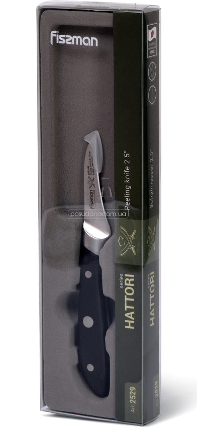 Нож для чистки овощей Fissman 2529 HATTORI 6 см, недорого